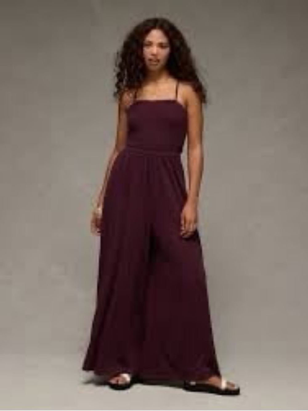 Ae sunchaser tie back Wide-Leg Jumpsuit - Plum